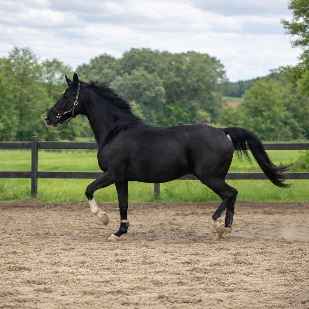 Kwaliteitsvolle Merrie met hengstveulen van Red Viper, Animaux & Accessoires, Chevaux, Cheval de dressage, Avec pedigree, L, 170 à 175 cm