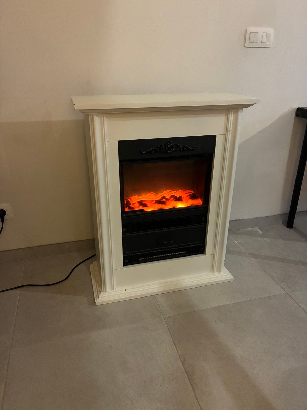 Openhaard/ sfeerhaard met warmtebron, Maison & Meubles, Cheminées, Enlèvement, Utilisé, Cheminée sur pied, Cheminée électrique