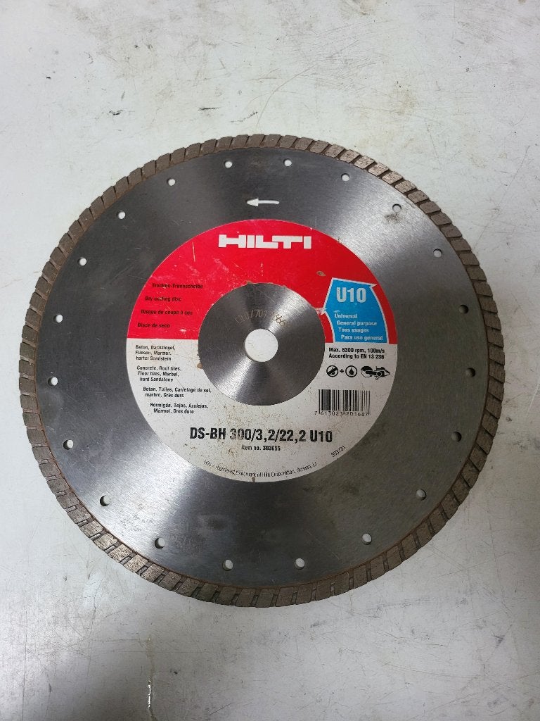 hilti diamantschijf ds-bh 300 / 3,2 / 22,2 u10 (Nieuw), Ophalen of Verzenden, Nieuw, 1000 watt of meer, Haakse handslijpmachine