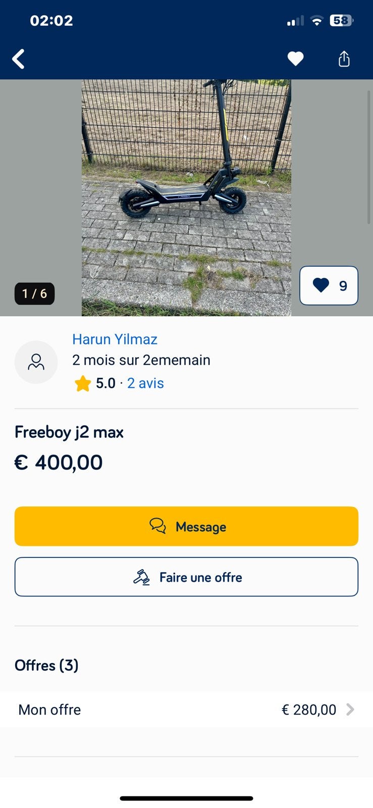 Je recherche ce vendeur.J’arrive plus a te contacter., Tickets & Billets