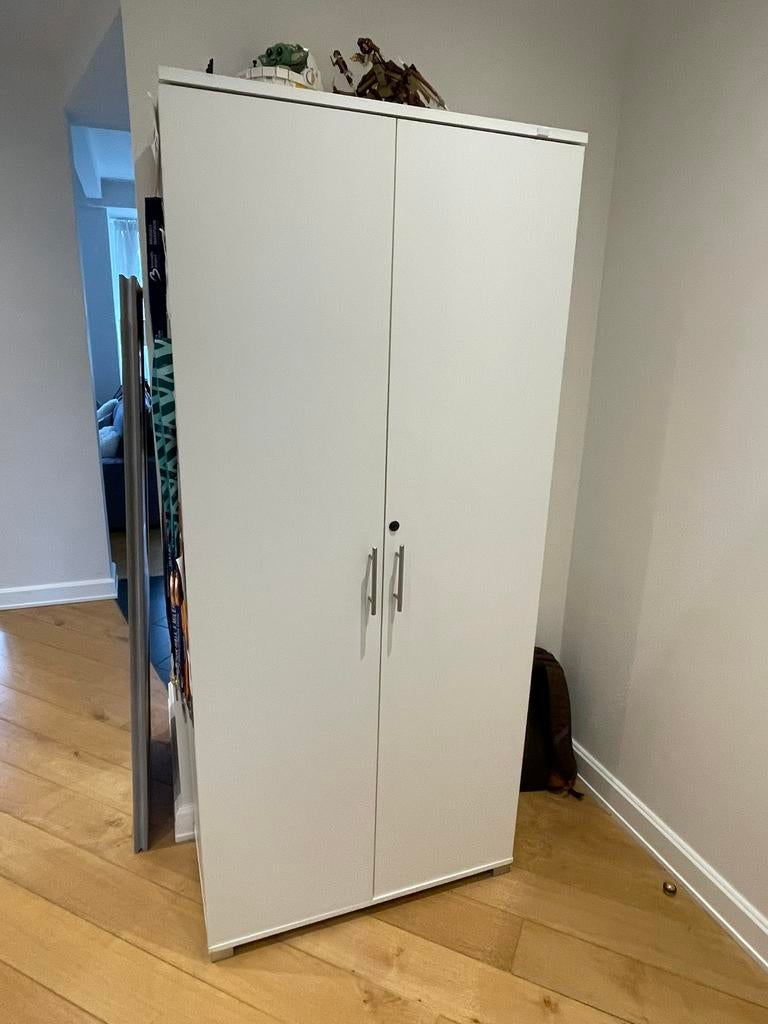 Armoire blanche, 25 à 50 cm, Avec tablette(s), Comme neuf, 50 à 100 cm