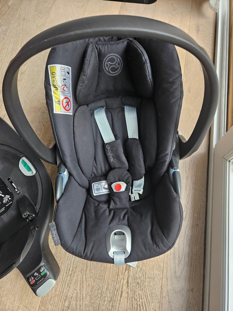 Cybex cloud Z + nid d'ange Cybex et protection pluie, Enlèvement, Isofix