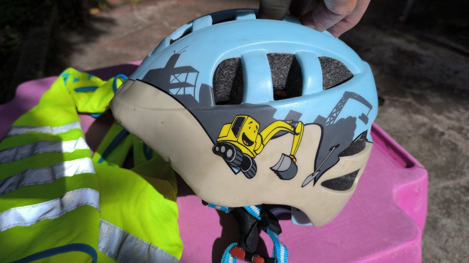 Casque enfant - 48-52 cm, Vélos & Vélomoteurs, Enlèvement, Utilisé, XXS, Garçon