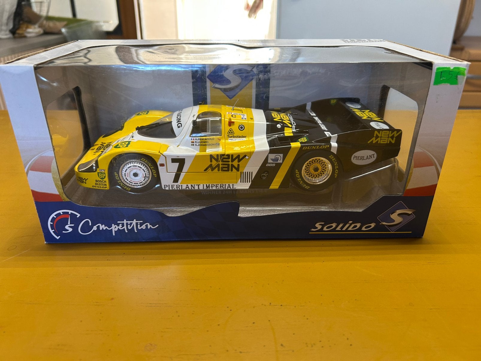 Porsche 956h solido, Hobby en Vrije tijd, Modelauto's | 1:18, Ophalen, Zo goed als nieuw, Solido