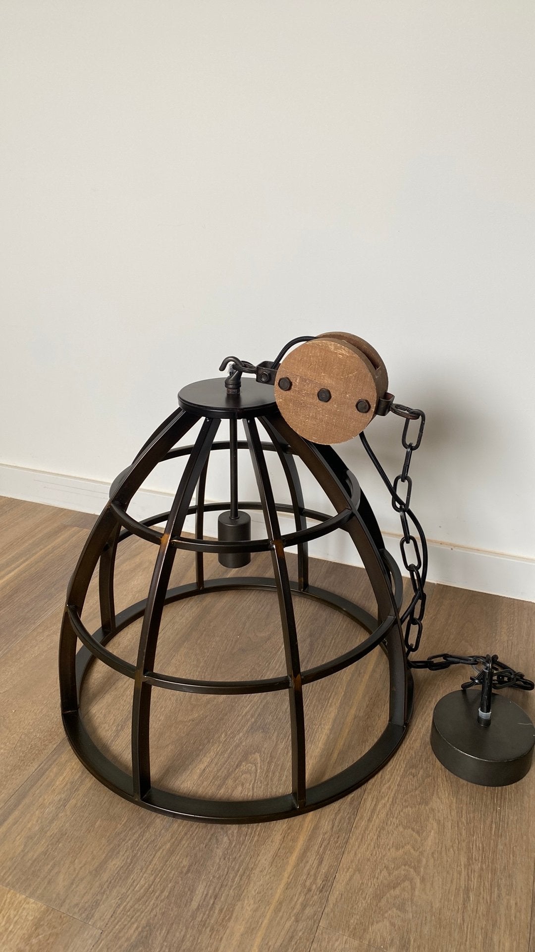 Hanglamp Brilliant Matrix, Ophalen, E27 (groot), Zo goed als nieuw, Metaal