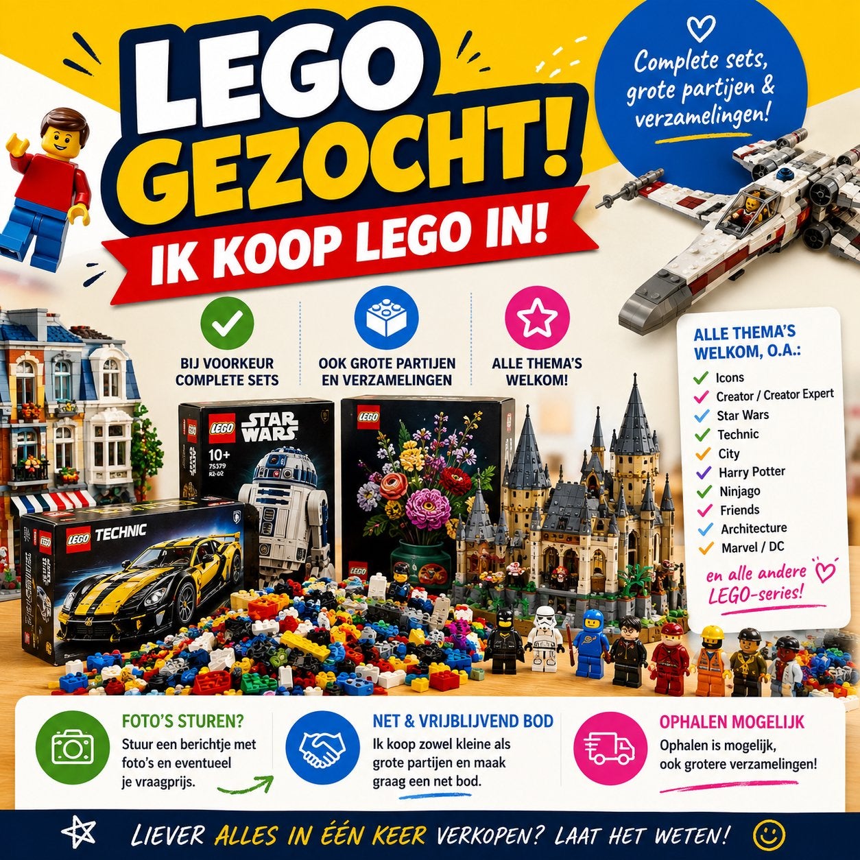 Lego sets en partijen gezocht, Kinderen en Baby's, Ophalen of Verzenden, Zo goed als nieuw, Lego, Architecture