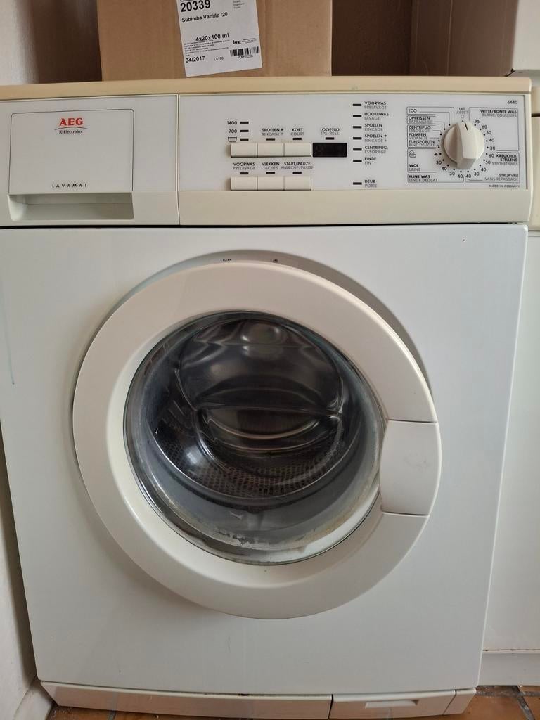 Aeg wasmachine, Enlèvement