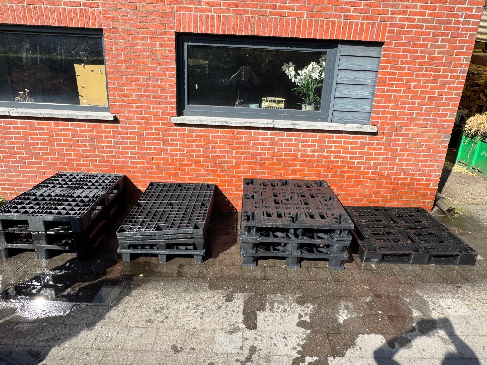 Platiek paletten €10/stuk, Doe-het-zelf en Bouw, Ophalen, Zo goed als nieuw