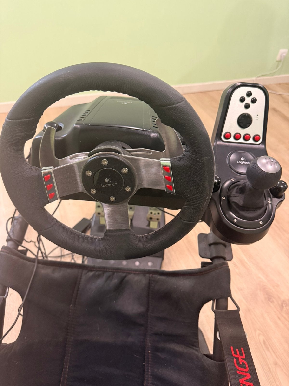 Logitech G27 + Playseat, Games en Spelcomputers, Logitech, Force feedback, Ophalen, PC