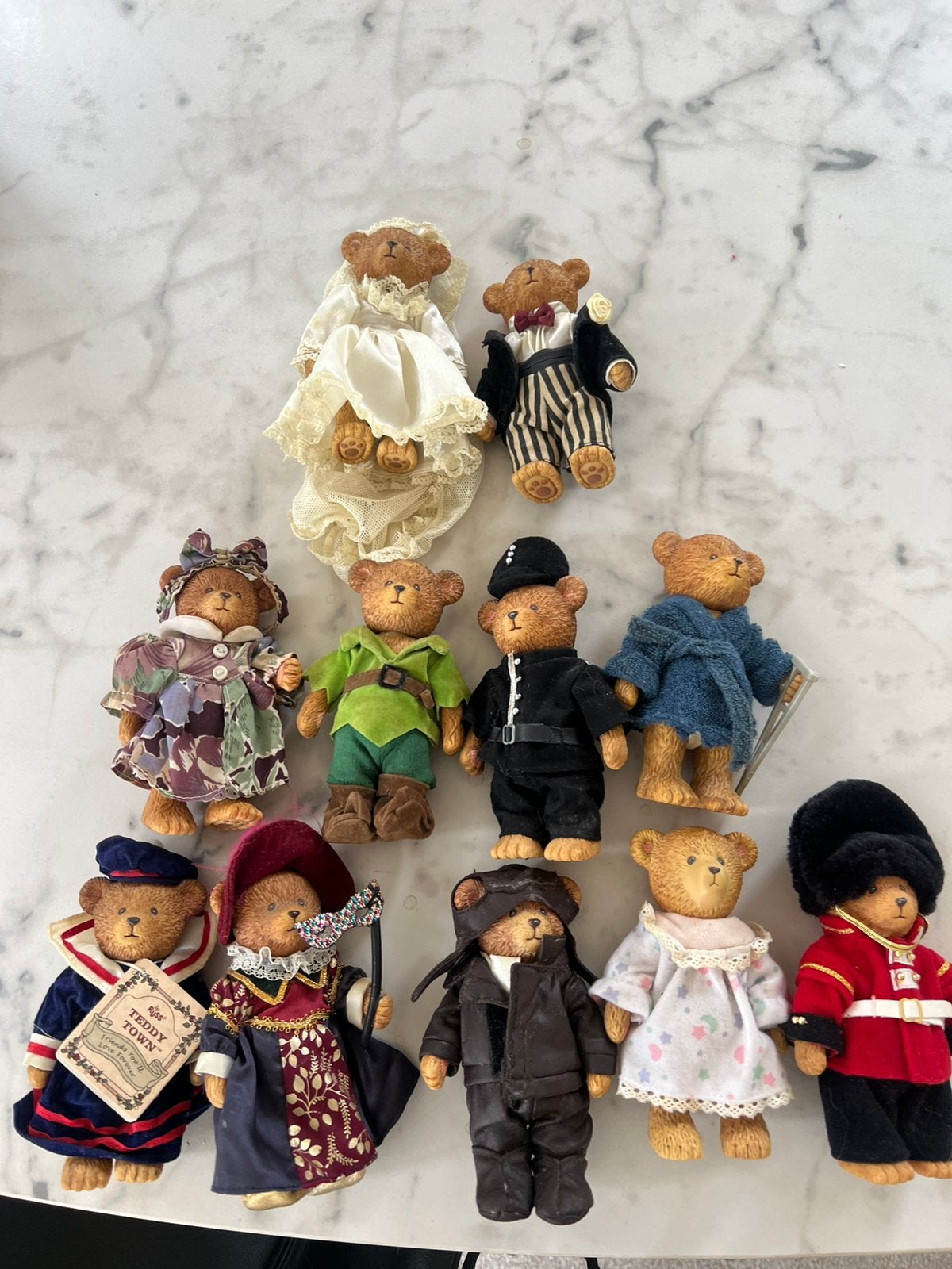 11 teddy beertjes RUSS, Ophalen of Verzenden, Zo goed als nieuw