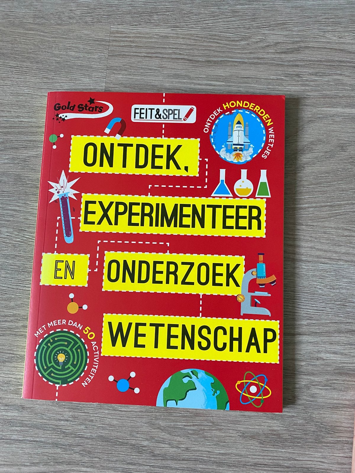 Invulboek: Ontdek, experimenteer en onderzoek wetenschap, Boeken, Kinderboeken | Jeugd | onder 10 jaar, Ophalen of Verzenden, Nieuw