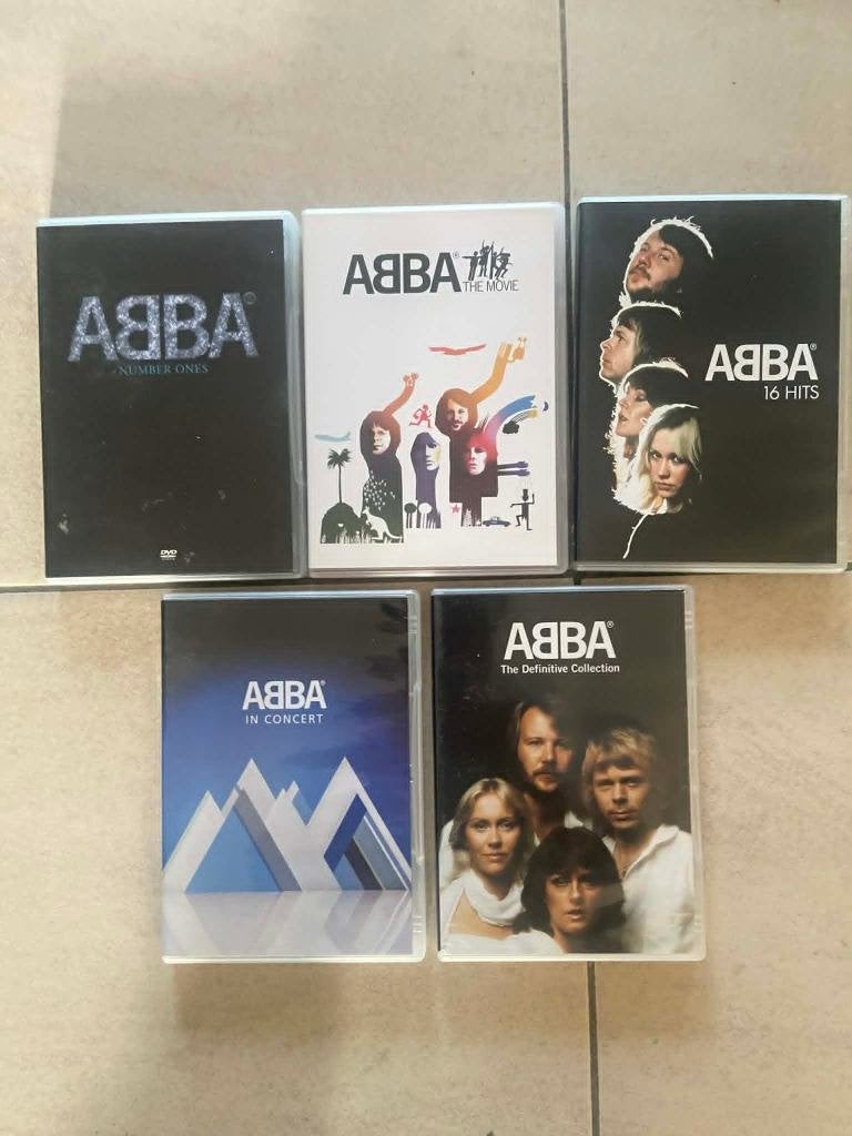 5 dvd's en 2 video's van Abba, Alle leeftijden, Ophalen of Verzenden, Zo goed als nieuw, Muziekvideo's