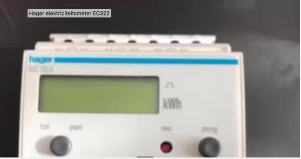 electriciteit Hager elektriciteitsmeter EC322, Ophalen, Gebruikt