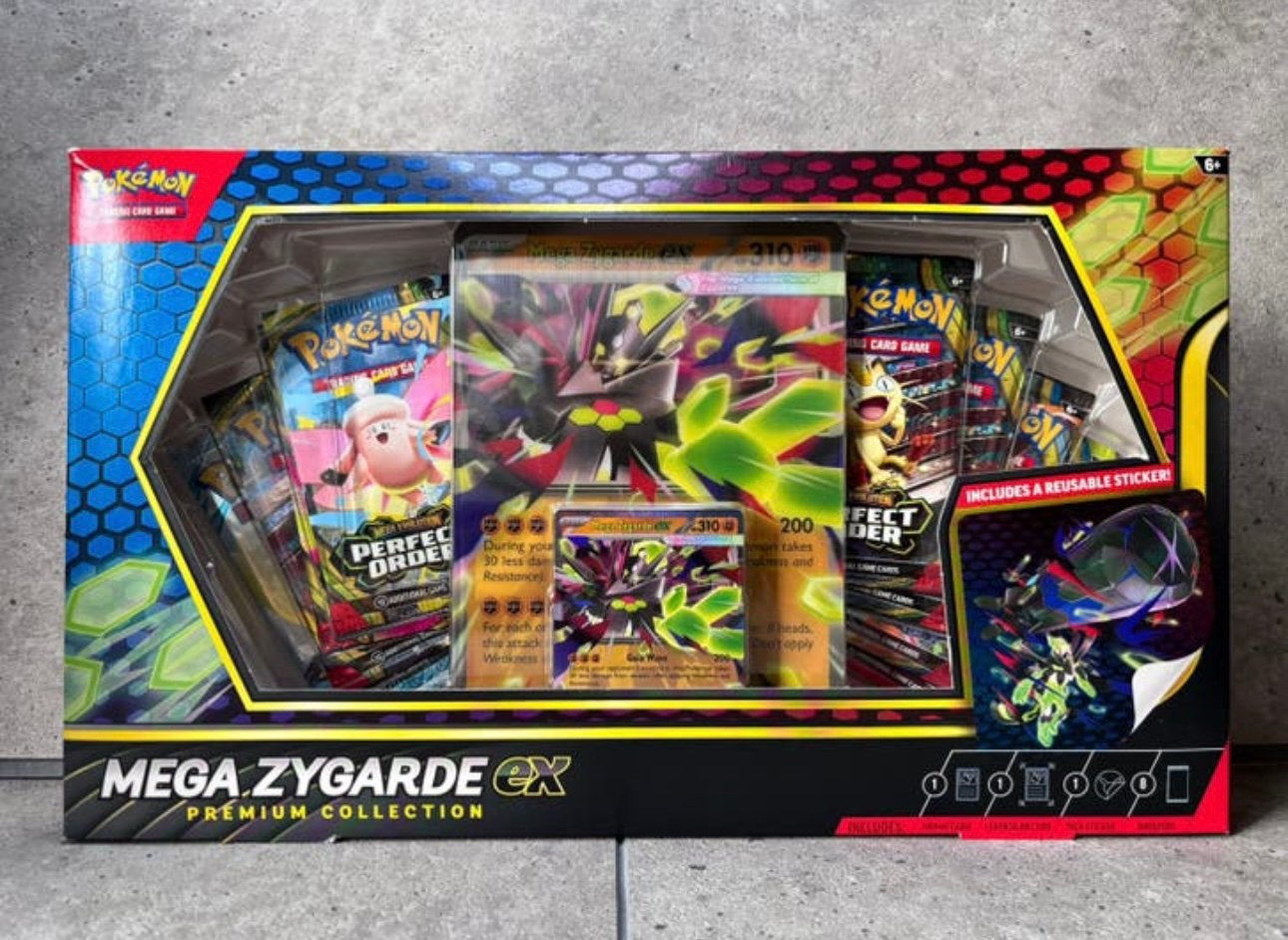Boîte de collection Pokemon Mega Zygarde Ex Premium, Hobby & Loisirs créatifs, Enlèvement ou Envoi, Neuf, Booster box, Foil