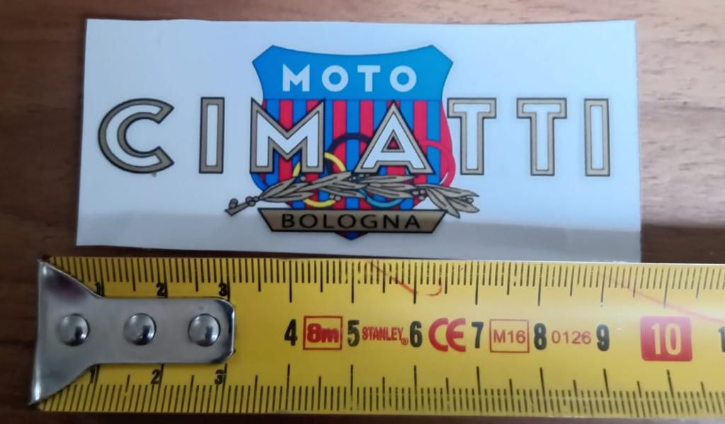 cimatti s4/b sticker stickerset oldtimer retro bromfiets, Ophalen of Verzenden, Nieuw, Tank, Cimatti