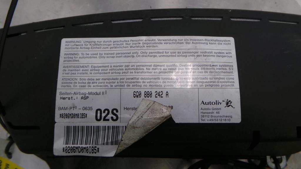 VOLKSWAGEN POLO TREND AIRBAG RECHTS 2008, Ophalen of Verzenden, Gebruikt, Stiba lid