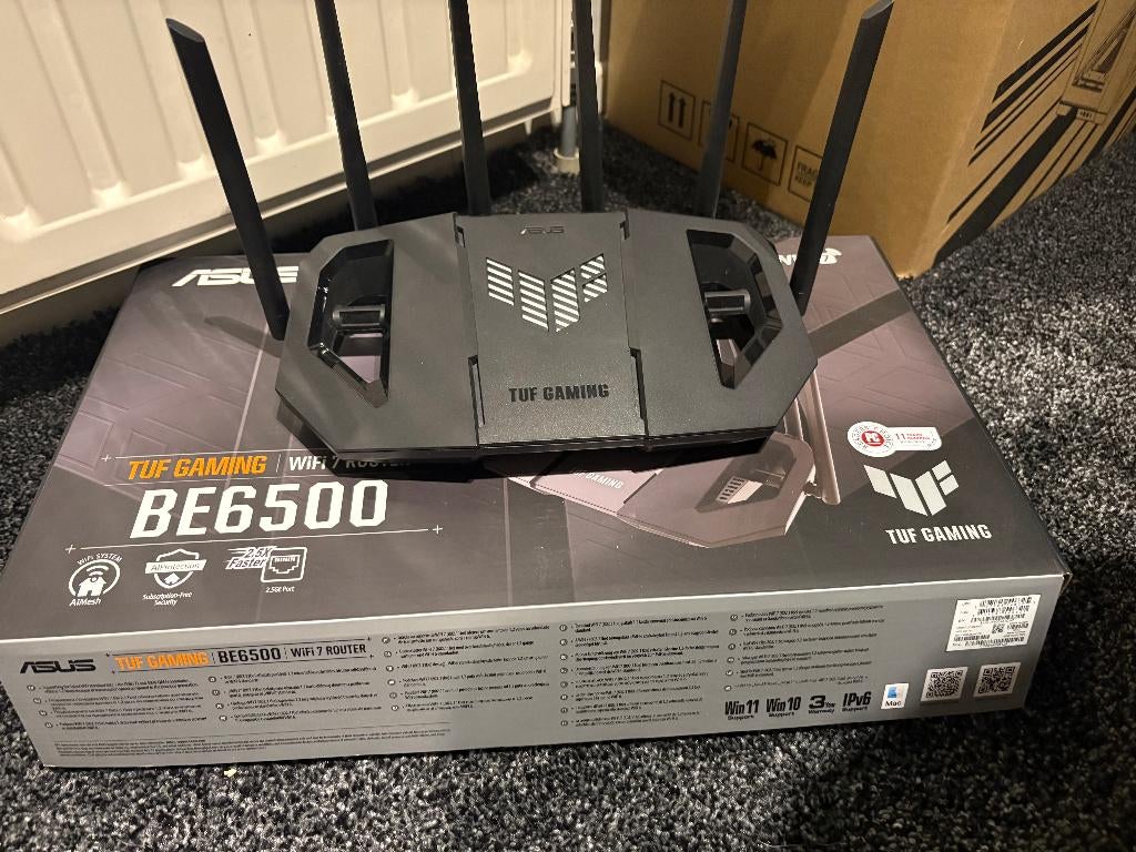 ASUS TUF Gaming BE6500 – WiFi 7 Gaming Router, Computers en Software, Ophalen, Zo goed als nieuw, Router, ASUS