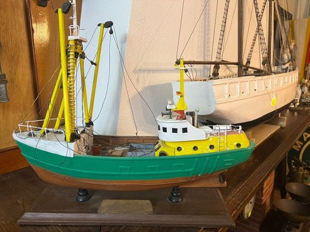 Maquette en bois d'un bateau de pêche, Antiquités & Art, Enlèvement