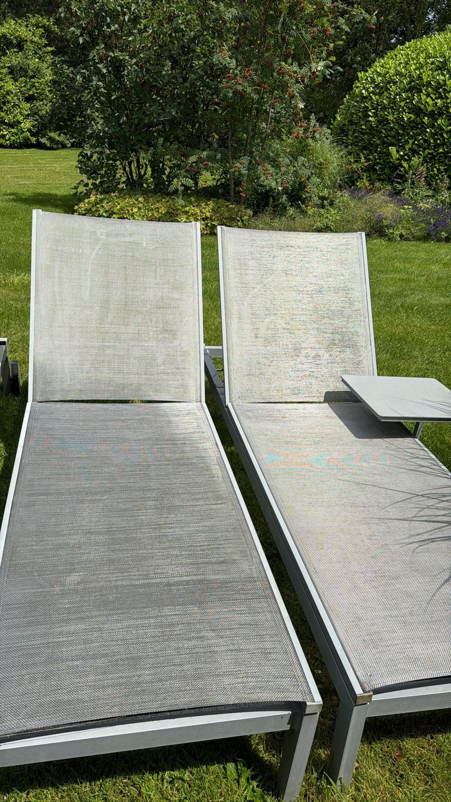 2 ligbedden te koop, Tuin en Terras, Ophalen, Zo goed als nieuw