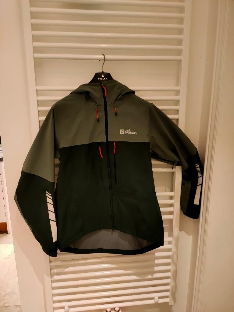 Jack Wolfskin regenjas Morobbia 3L - Maat L, Ophalen, Zo goed als nieuw, Regenjas, Heren