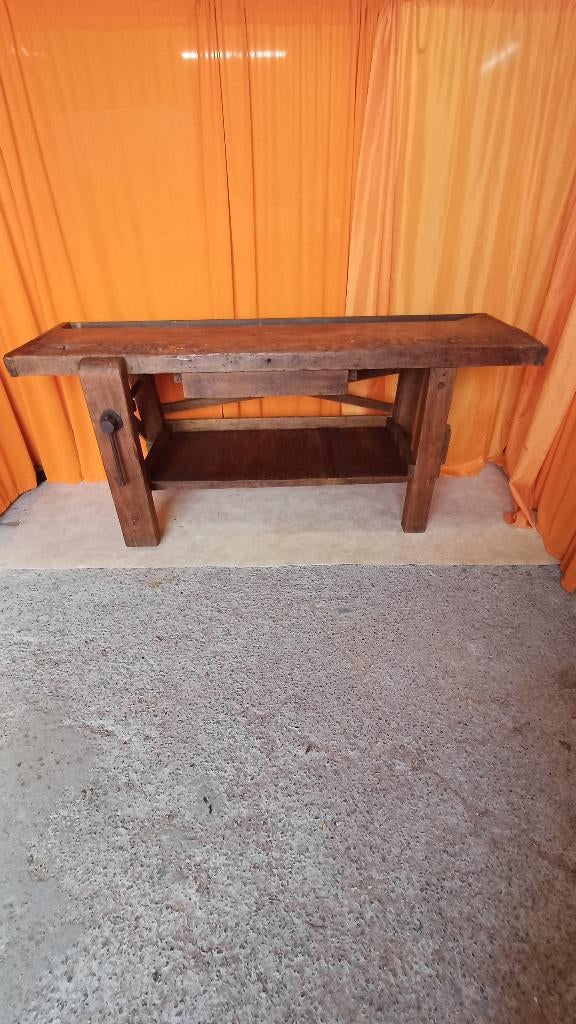 établi ancien banc de menuisier meuble de métier décoration, Enlèvement