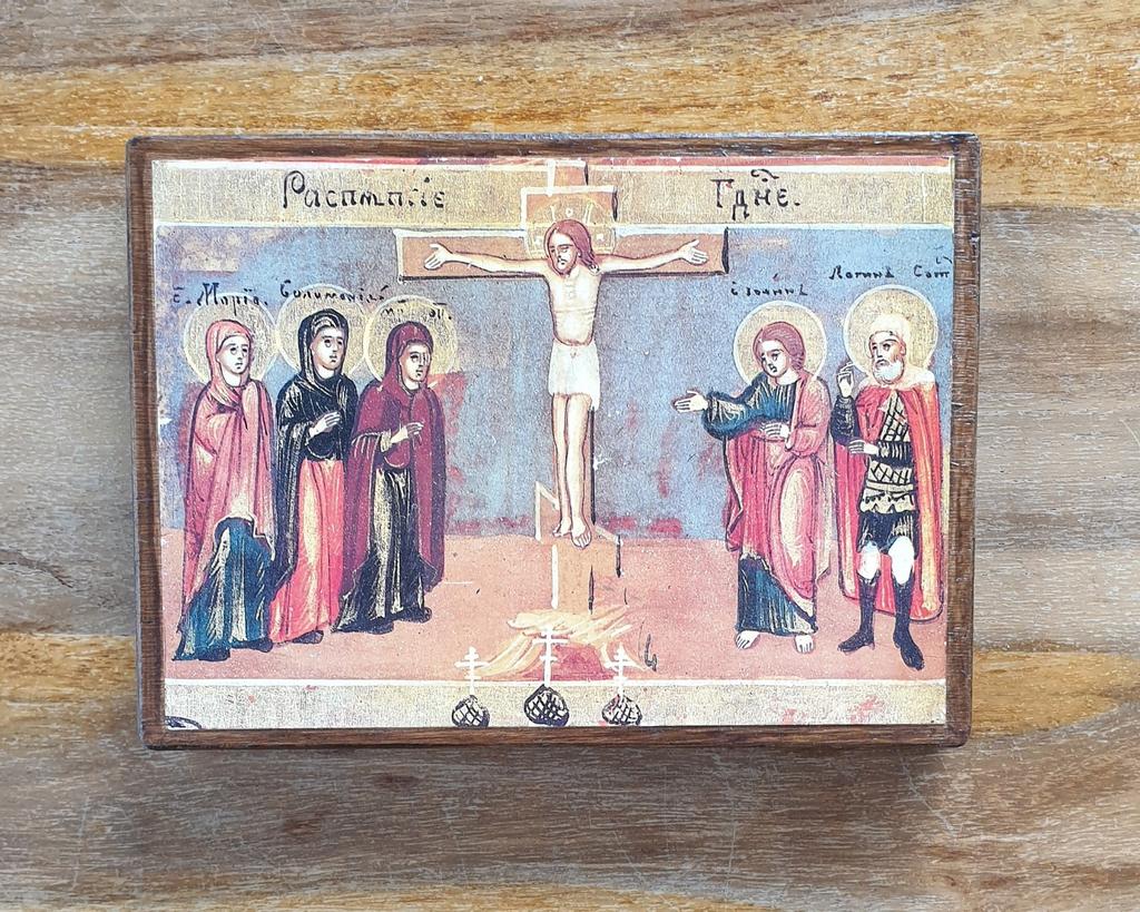 Icône religieuse russe du XIXe siècle., Enlèvement ou Envoi