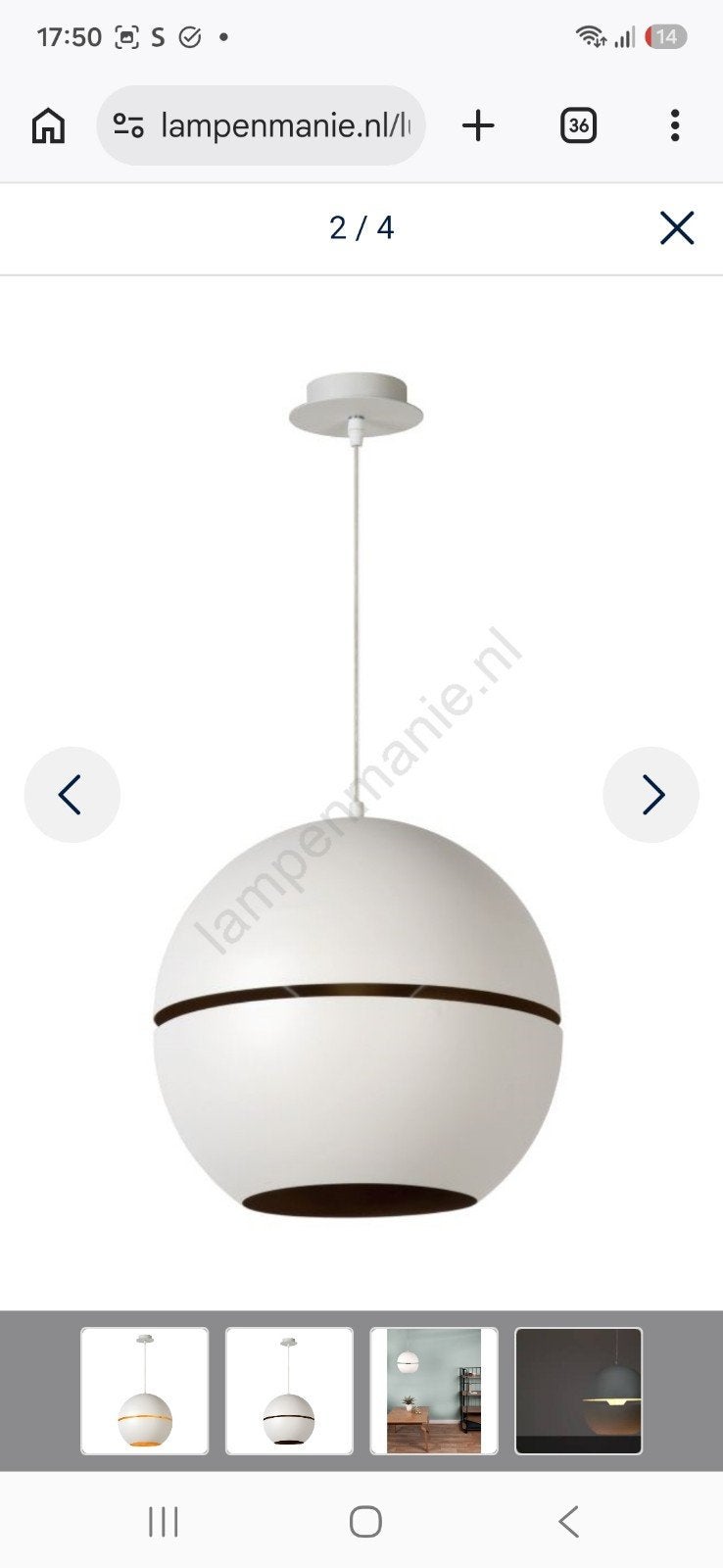 Lampe Lucide 77475/35/31 - Hanglamp BINARI 1xE14/40W/230V, Maison & Meubles, Enlèvement ou Envoi, Comme neuf, Scandinave, E14 (petit)