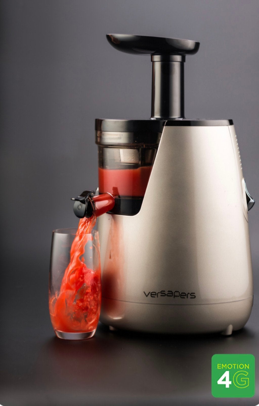 Versapers Emotion 4G slowjuicer Silver, Ophalen of Verzenden, Nieuw, Slowjuicer