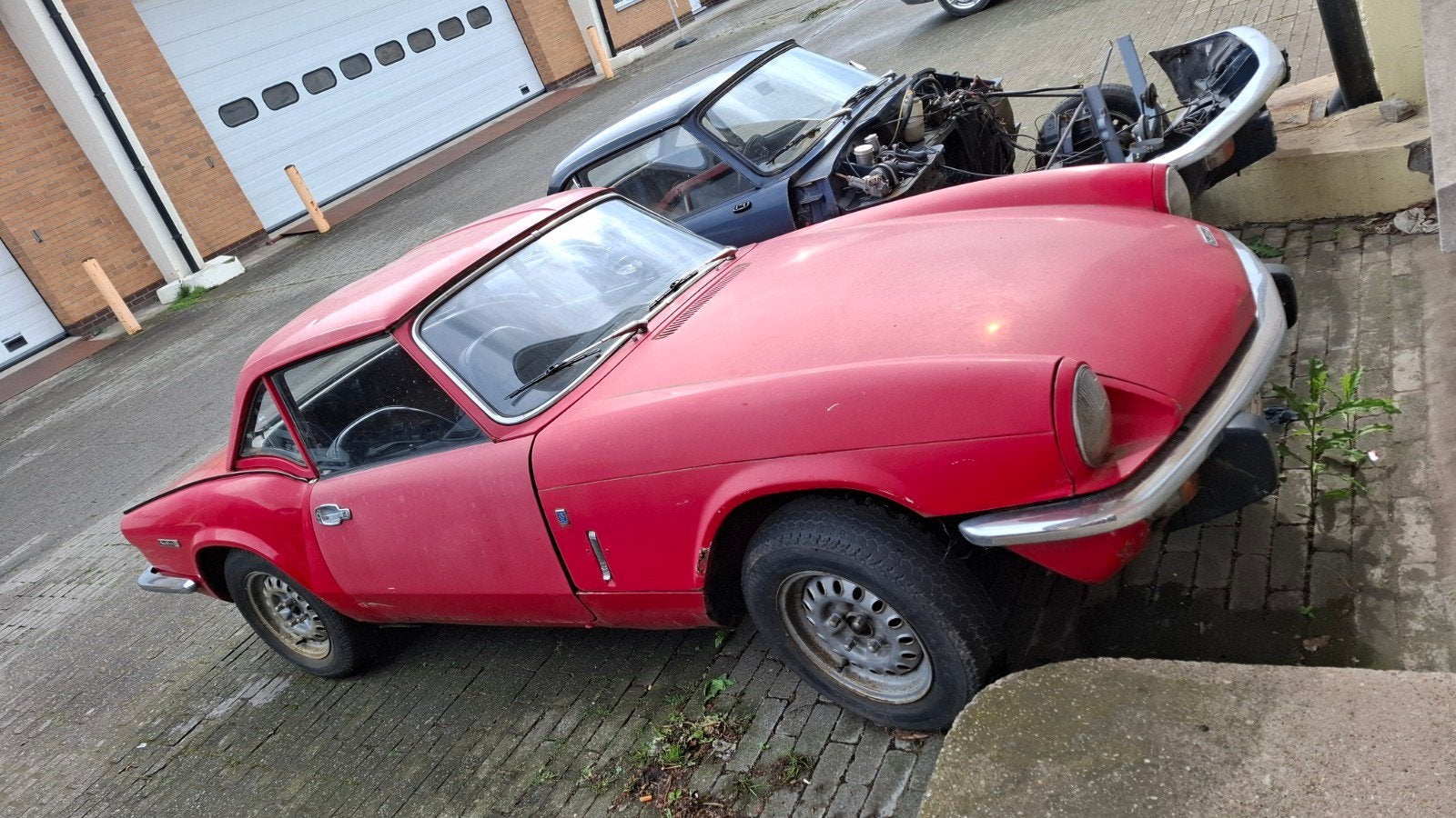 Spitfire à restaurer papiers belges, Autos, Rouge, Achat, Boîte manuelle, Triumph