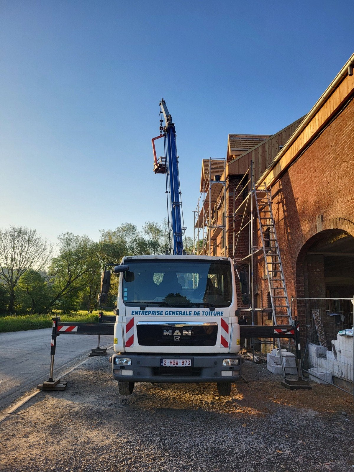 Camion grue MAN TGL 8.180 +grue Bocker Ak 35/3000, Articles professionnels