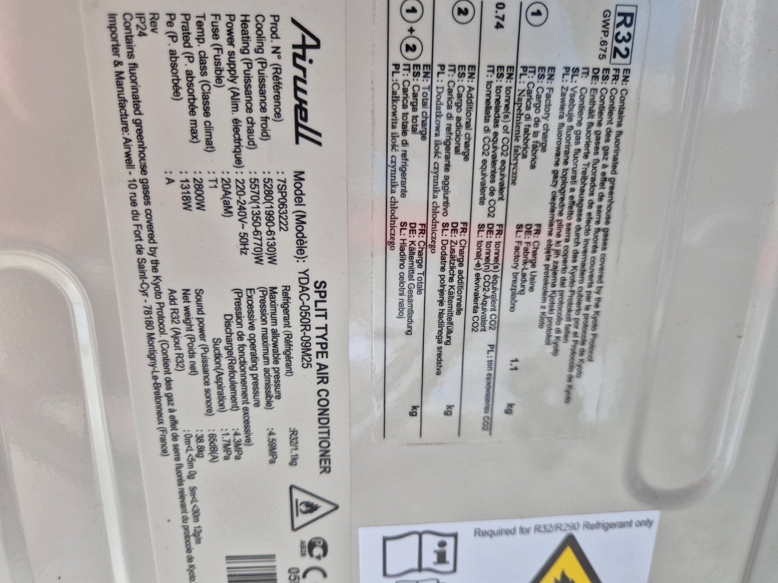 airco.nieuw en gebruikt., Enlèvement, Utilisé