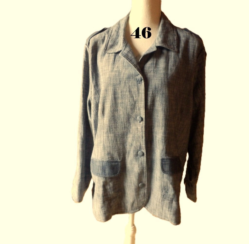 (78) -veste été femme t.46 grise, Vêtements | Femmes, Vestes | Été, Comme neuf, Taille 46/48 (XL) ou plus grande, Gris, Enlèvement ou Envoi