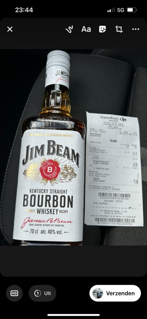 Jim Beam Bourbon 8 bouteilles 70 cl, Enlèvement, Neuf