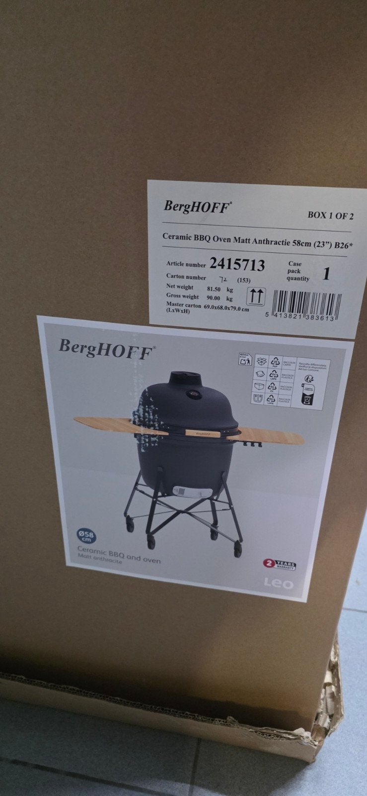 barbecue Berghoff Leo, Enlèvement, Neuf, Berghoff