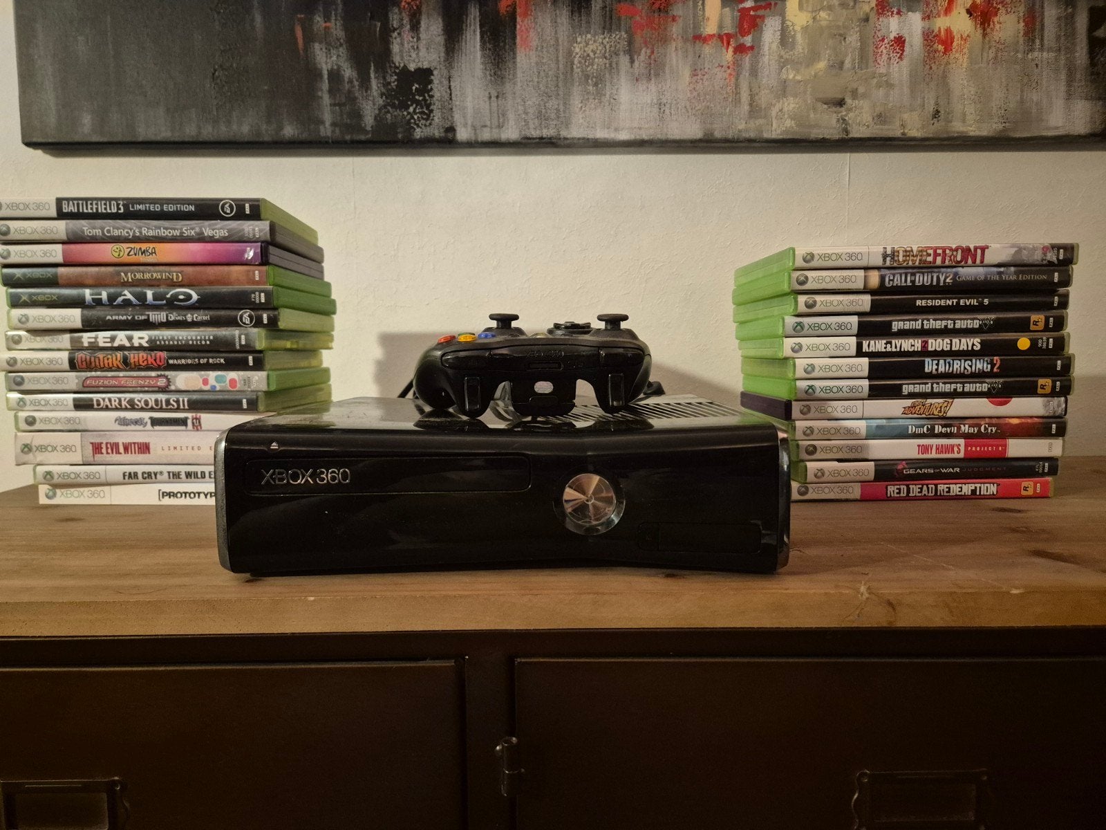 Xbox 360 met 25 top games!!, Consoles de jeu & Jeux vidéo, Consoles de jeu | Xbox 360, Utilisé, Avec 1 manette, Avec jeux, Enlèvement
