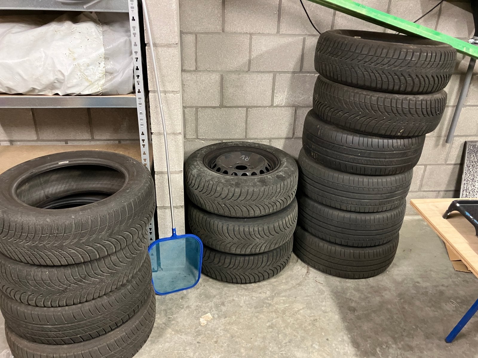 Lot banden met velgen 15 en 16 inch, Auto-onderdelen, Ophalen, Gebruikt, 16 inch, Band(en)