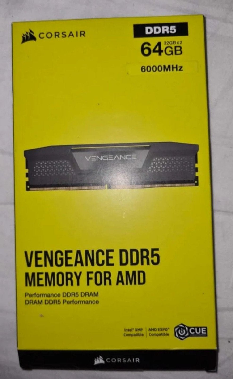RAM Ddr5 Vengeance corsair 64gb 6000mhz 2x32gb CL40, Computers en Software, RAM geheugen, Ophalen of Verzenden, DDR5
