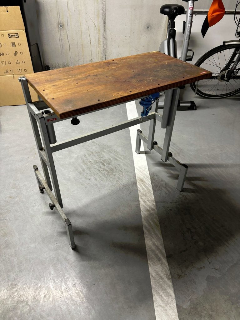 werkbank, Doe-het-zelf en Bouw, Ophalen, Gebruikt, 70 tot 120 cm, Bankschroef