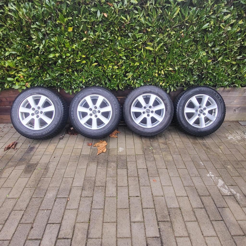 Jantes Borbet Pneus hiver 215 65 16, Autos : Pièces & Accessoires, Enlèvement, Pneus hiver, Pneu(s)