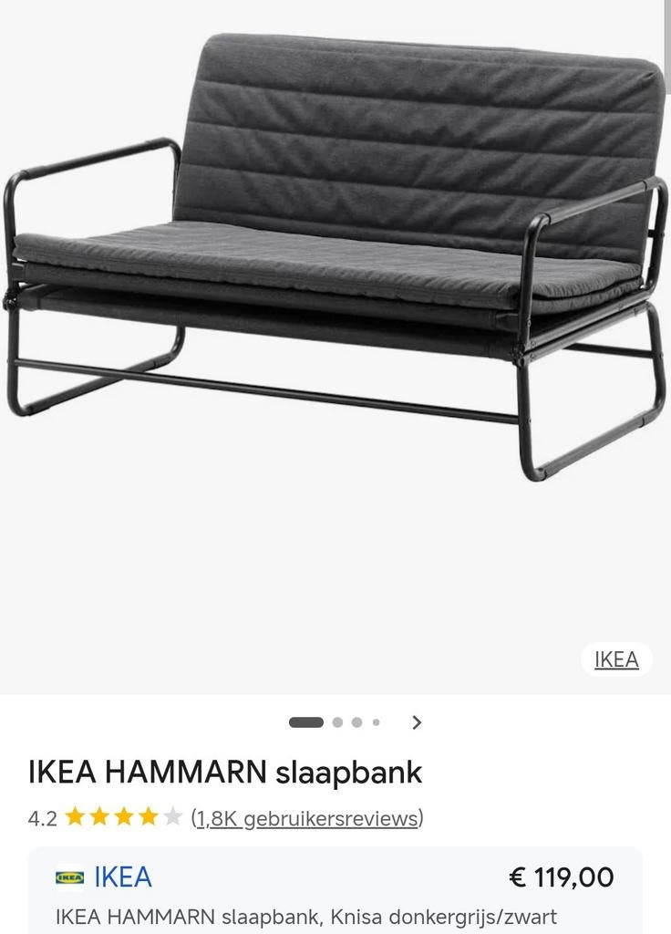 Ikea Slaapzetel Hammarn, Huis en Inrichting, Ophalen