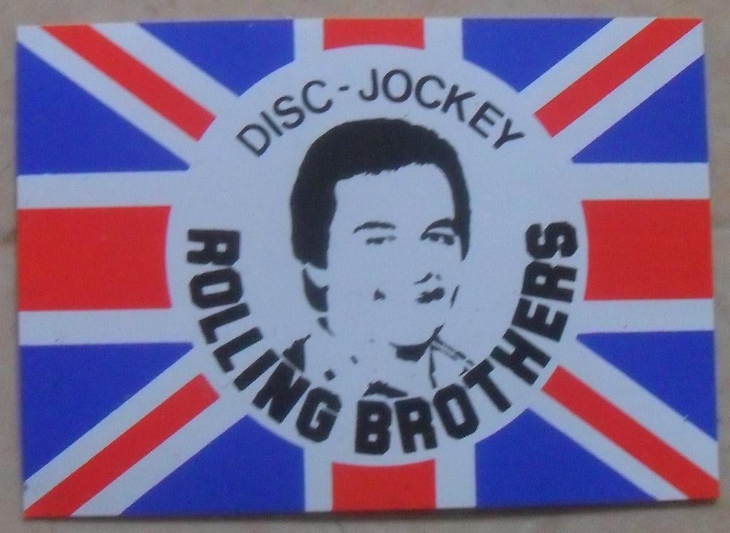 Autocollant "Disc-Jockey - Rolling Brothers", Enlèvement ou Envoi