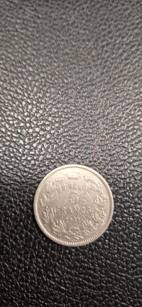 België 5 francs 1931  positie A   FR., Postzegels en Munten, Ophalen of Verzenden