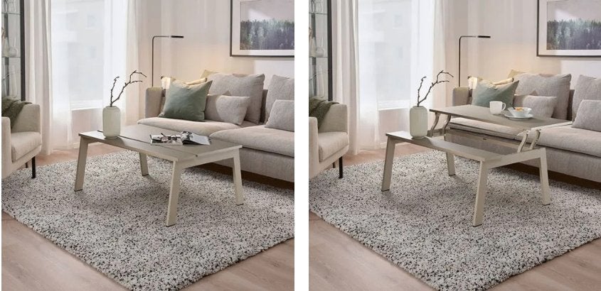 3-in-1 opklapbare salontafel, Ophalen, 100 tot 150 cm, Nieuw, 50 tot 100 cm