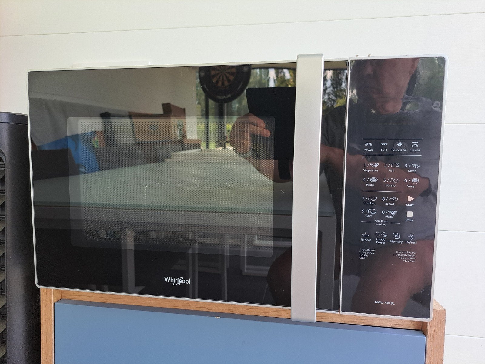 Four à micro-ondes combiné Whirlpool MWO 730 SL en excellent, Utilisé, 45 à 60 cm, Gril, Enlèvement