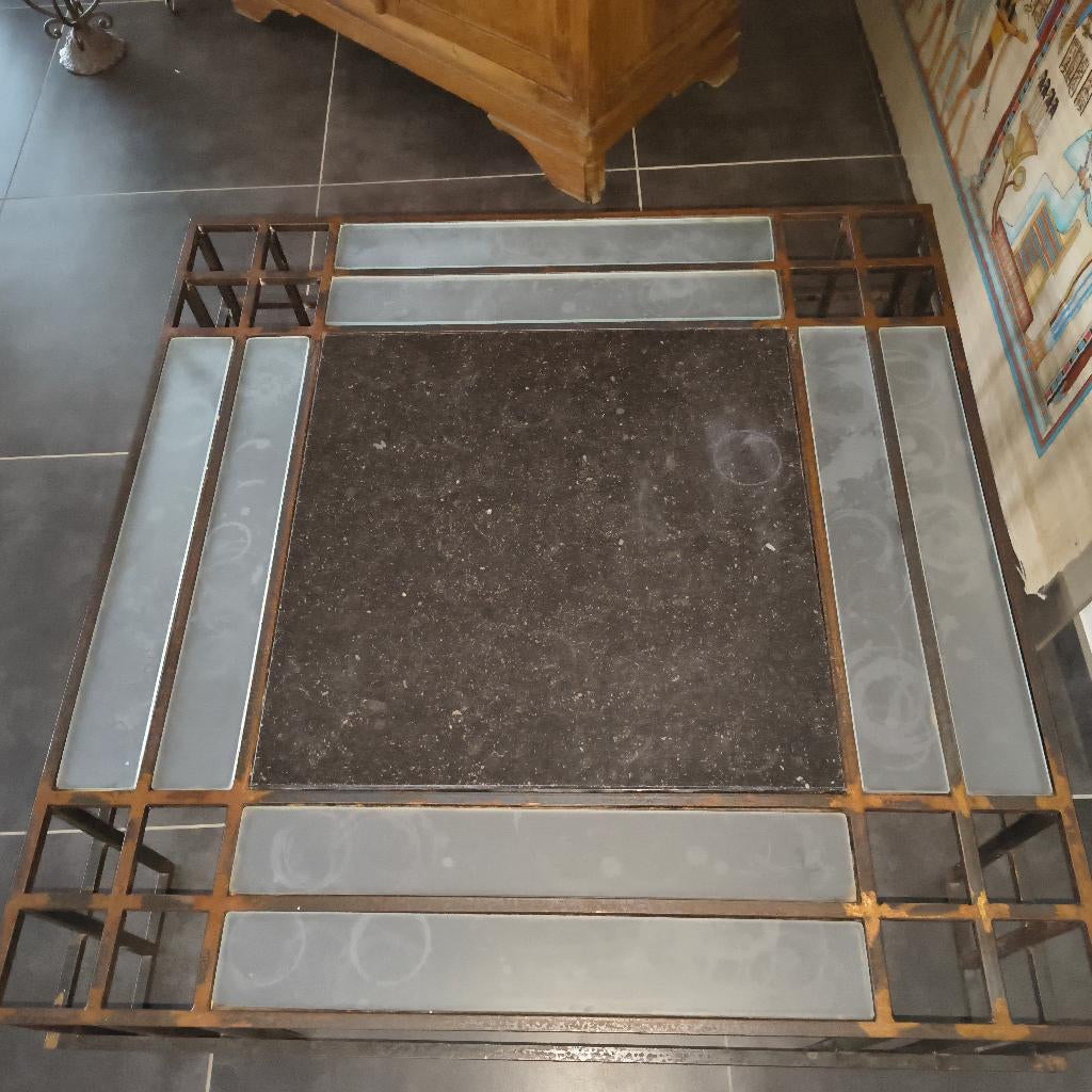 Table de salon en Fer forgé, Moins de 50 cm, Fer forgé, 50 à 100 cm, Carré