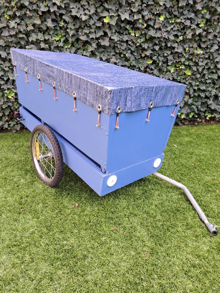 Plooibare boodschappenkar voor fiets, Ophalen, Opvouwbaar, Bagagekar, 20 tot 40 kg