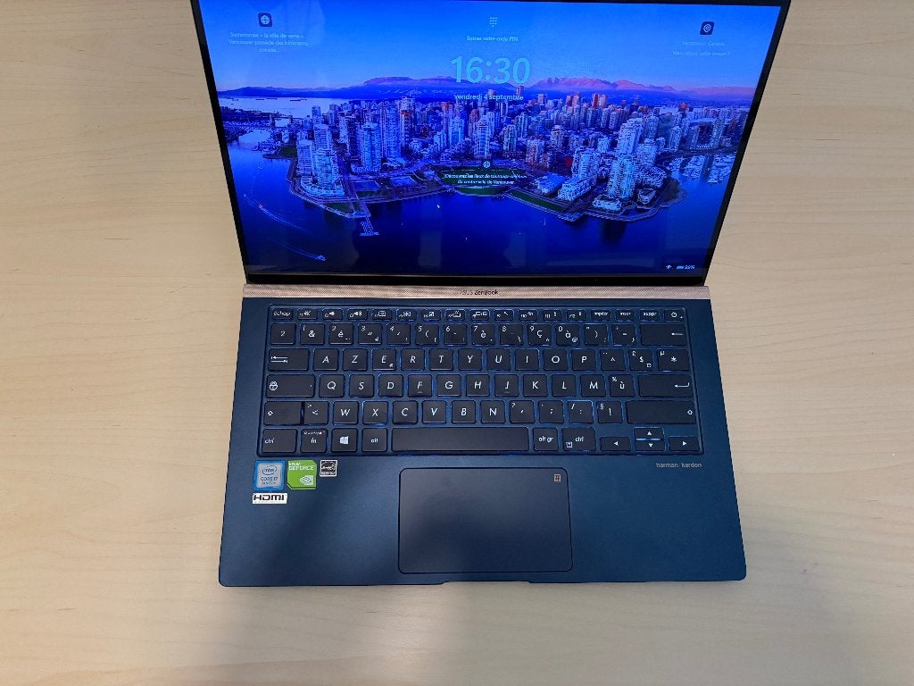 Asus ZenBook 14 UX433F — i7/16 GB RAM/Nvidia GeForce, Ophalen, Gebruikt, Minder dan 2 Ghz, 14 inch