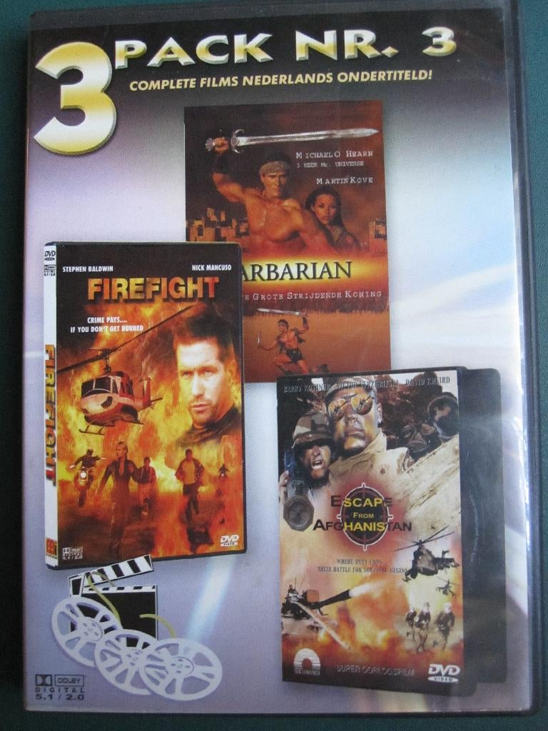 3 Pack nr. 3 (3 films op 1 DVD), Cd's en Dvd's, Dvd's | Actie, Vanaf 16 jaar, Boxset, Actie, Ophalen of Verzenden