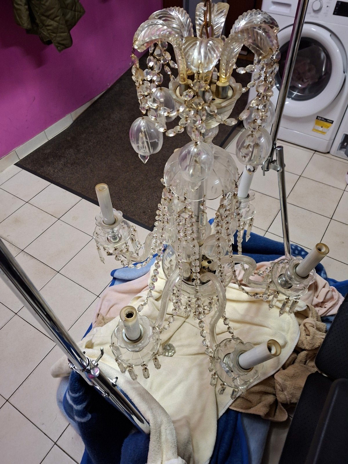 luster kristal deB0hsme, Antiek en Kunst, Ophalen