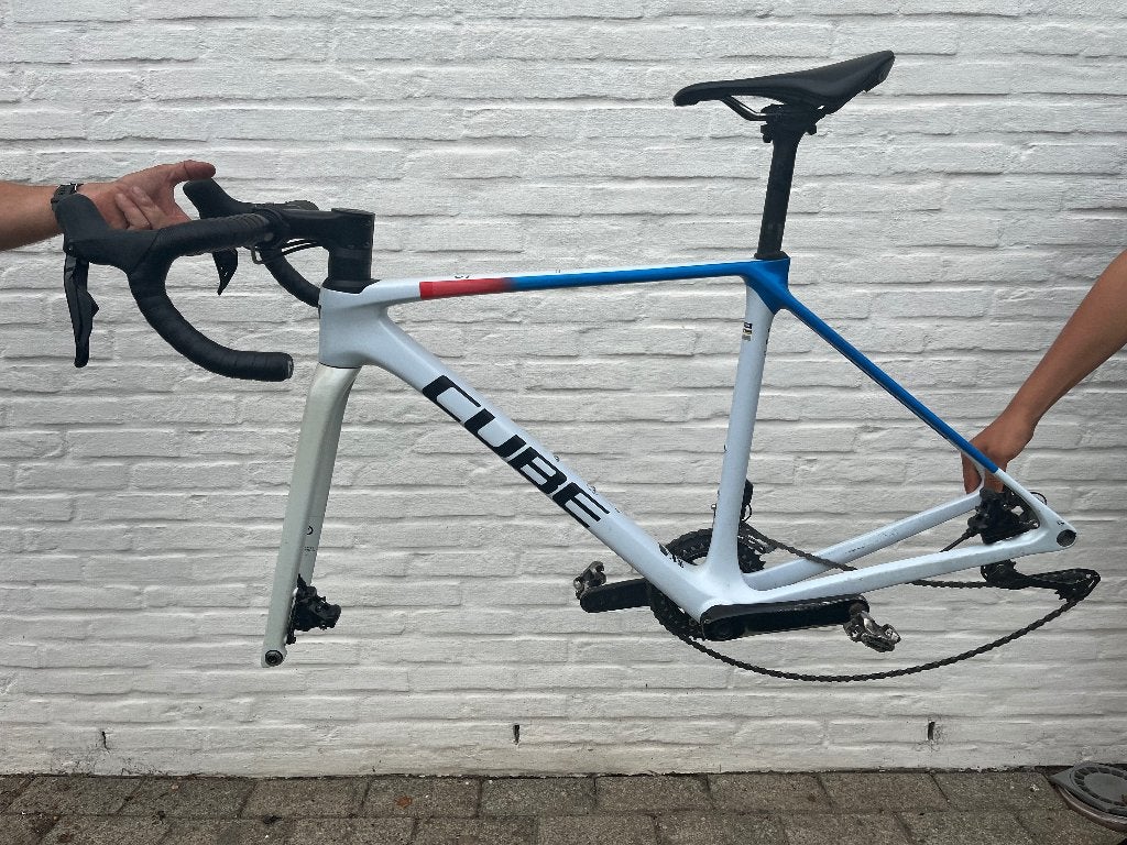 Cube Crossfiets zonder wielen, 28 inch, Carbon, 49 tot 53 cm, Zo goed als nieuw